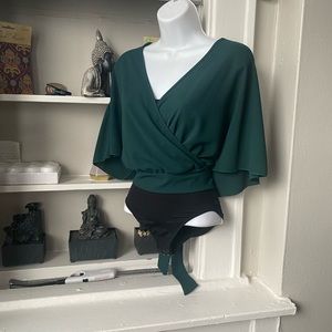 Green fashion nova top